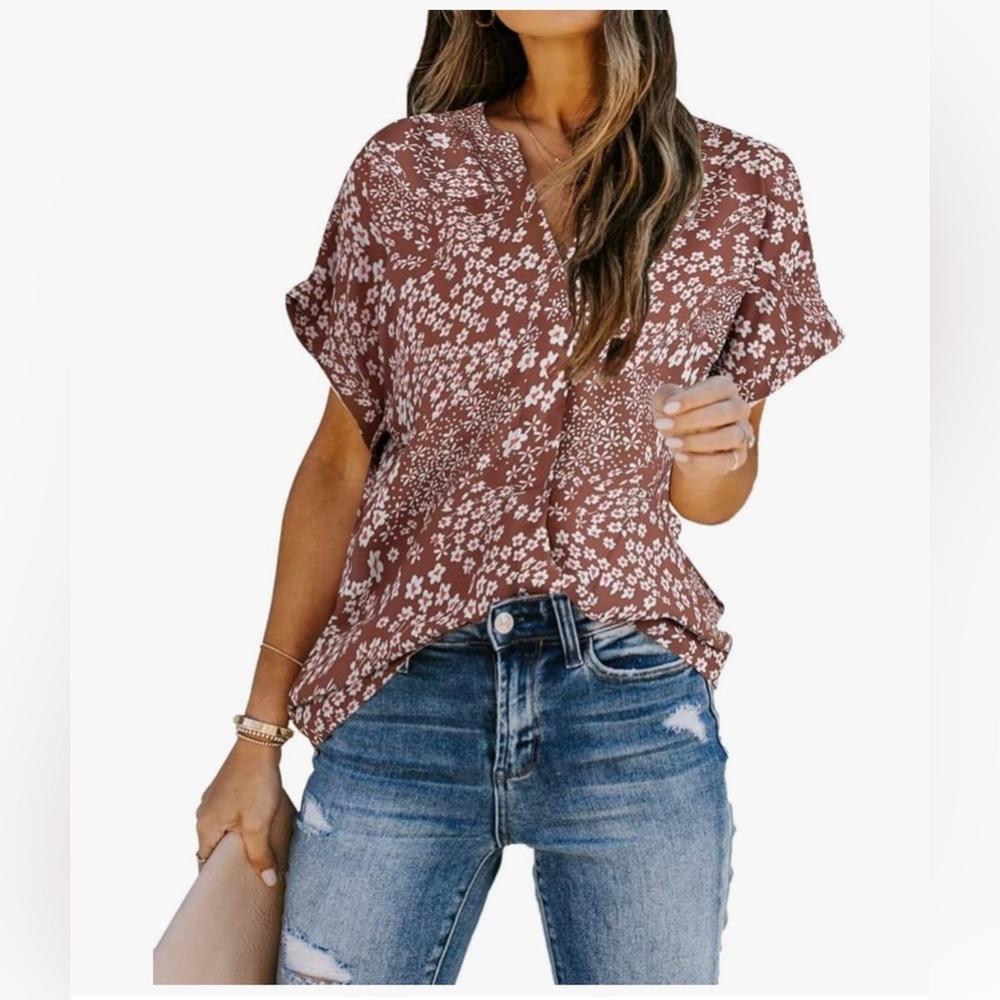 NWOT Allimy Tunic Blouse Sz L